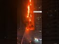 BROKE OUT INC - A huge fire broke out at a high-rise residential building in Ajman, United Arab Emirates.