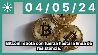 BITCOIN Bitcoin rebota con fuerza hasta la línea de resistencia.