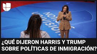 ¿Qué dijeron los candidatos en sus town halls con Univision sobre sus políticas de inmigración?