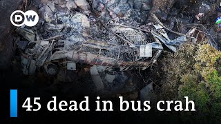 South Africa bus crash leaves dozens dead | DW News