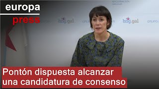 Pontón se abre a pactar con las otras listas para la asamblea del BNG: &quot;Mi mano está tendida&quot;