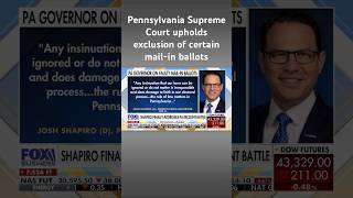 Dem Gov. Josh Shapiro addresses ballot recount battle: Rule of law matters in Pennsylvania #shorts