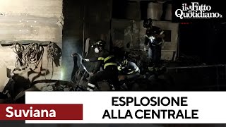 ENEL Esplosione nella centrale Enel, le immagini della devastazione dentro l&#39;impianto