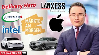 INTEL CORP. Märkte am Morgen: Lanxess, BMW, Delivery Hero, Apple, Intel, Coinbase, Tesla, Super Micro Computer