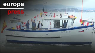 SANTANDER Santander recibe a los campeones olímpicos de vela Diego Botín y Florián Trittel