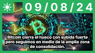 BITCOIN Bitcoin cierra el hueco con subida fuerte pero seguimos en medio de la amplia zona de consolidación.