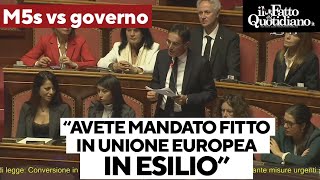 &quot;Avete mandato Fitto in esilio in Ue. Pnrr? Siete incapaci&quot;: Turco (M5s) attacca il governo