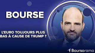 L&#39;euro toujours plus bas à cause de Trump ?