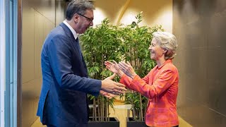 Von der Leyen und Vucic diskutieren EU-Beitritt Serbiens