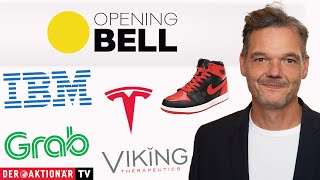 NIKE INC. Opening Bell: Tesla, Boeing, IBM, Nike, Enphase Energy, Grab, Viking Therapeutics