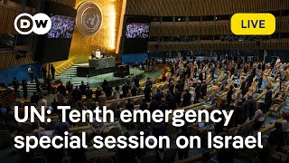 Live: UN holds a special session on Israel&#39;s occupation of Palestinian territories | DW News