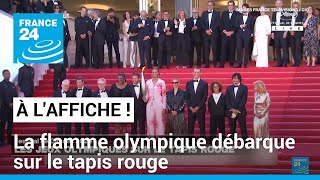 À l&#39;Affiche à Cannes : la flamme olympique sur le tapis rouge ! • FRANCE 24
