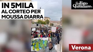 Moussa Diarra ucciso da un poliziotto, 5mila persone in corteo a Verona: &quot;Ora un processo giusto&quot;