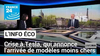 TESLA INC. Les profits de Tesla s&#39;effondrent, le groupe promet de nouveaux modèles moins chers • FRANCE 24