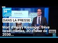 Mort d’Henry Kissinger : « Le secrétaire d’état le plus puissant de l’après-guerre » • FRANCE 24