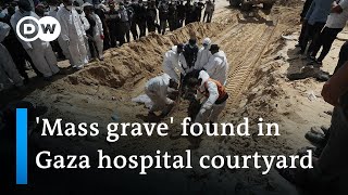 MASS Exhumation operations continue at apparent mass grave in Khan Younis | DW News