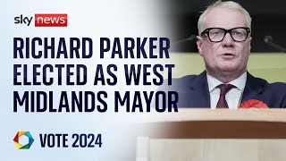 Richard Parker elected as West Midlands mayor