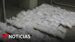 Hallan 235 libras de metanfetaminas en un departamento | Noticias Telemundo
