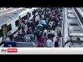 Rail Strike: Passengers dash home from work as strike looms