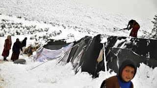 Drama nördlich von Aleppo: Zelte verschwinden in Schneemassen