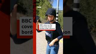 NEAR BBC crew run for cover near Lebanon-Israel border. #Lebanon #Israel #BBCNews