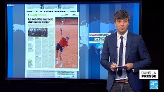 Roland-Garros : la recette miracle du tennis italien • FRANCE 24
