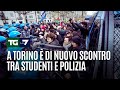 A Torino è di nuovo scontro tra studenti e polizia