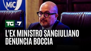 L&#39;ex ministro Sangiuliano denuncia Boccia