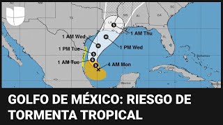 En un minuto: Riesgo de una tormenta tropical en el golfo de México