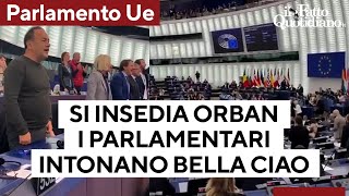 Si insedia Orban e al Parlamento Ue parte &quot;Bella ciao&quot;. Metsola: &quot;Non siamo all&#39;Eurovision&quot;