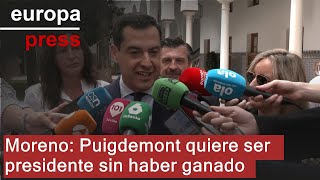 LIVE CATTLE Moreno avisa a Sánchez: Puigdemont quiere ser presidente sin haber ganado