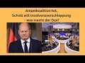 Ampelkoalition tot, Scholz will Insolvenzverschleppung - was macht der Dax? Videoausblick