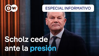 Canciller Scholz abre la posibilidad de pedir voto de confianza antes de Navidad