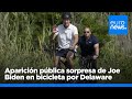 Aparición pública sorpresa de Joe Biden en bicicleta en Delaware