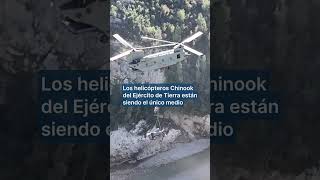 Usan helicópteros chinook para sacar coches en Valencia