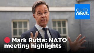 🔴 LIVE: NATO meeting wrap-Up: Mark Rutte&#39;s press conference in Belgium | euronews 🇬🇧