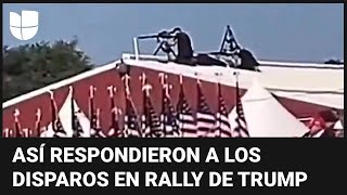 RALLY Así respondió el Servicio Secreto ante las detonaciones en el rally de Trump