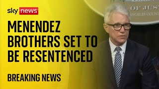 Menendez brothers set to be resentenced for murder of parents - full news conference