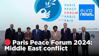 KEY 🔴 LIVE | Middle East peace talks at Paris Peace Forum 2024: A key global governance discussion