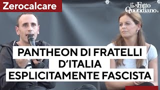 Zerocalcare: &quot;Il pantheon di Fratelli d&#39;Italia è esplicitamente fascista&quot;