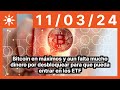 Bitcoin en máximos y aun falta mucho dinero por desbloquear para que pueda entrar en los ETF