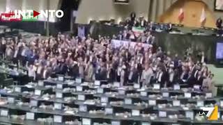 Iran attacca Israele, la festa del Parlamento iraniano dopo l&#39;offensiva
