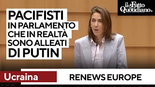 L&#39;accusa di Renew Europe: &quot;C&#39;è chi si dichiara pacifista ma in realtà è alleato di Putin&quot;