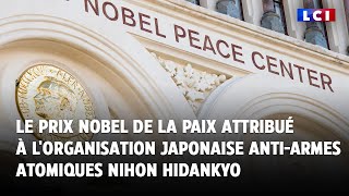 NOBEL Le prix Nobel de la paix attribué à l&#39;organisation japonaise anti armes atomiques Nihon Hidanky