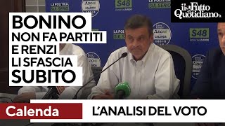 L&#39;analisi del voto di Calenda: &quot;Bonino non fa partiti, Renzi li sfascia&quot;