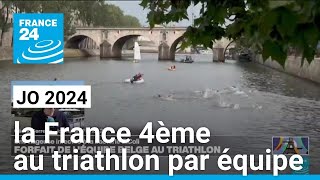 JO 2024 : frustration pour la France, qui termine 4ème au triathlon par équipe • FRANCE 24