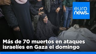 Los últimos ataques israelíes en Gaza causan decenas de muertos