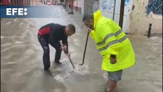 La dana deja calles y viviendas inundadas en Málaga