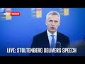 Watch live: NATO Secretary General Jens Stoltenberg delivers speech at conference in Prague