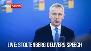 Watch live: NATO Secretary General Jens Stoltenberg delivers speech at conference in Prague